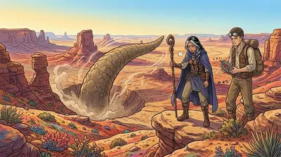 The Sand Eater, confused by the shifting sands, burrowed deep into the earth and disappeared. The tremors stopped, and the dust began to settle. The Sand Eater, confused by the shifting sands, burrowed deep into the earth and disappeared. The tremors stopped, and the dust began to settle.