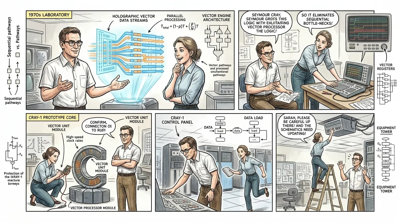 真のブレークスルーは、一九七六年のCRAY-1の登場によってもたらされました。シーモア・クレイは、単にコンポーネントを高速化しただけでなく、マシンがデータを処理… 真のブレークスルーは、一九七六年のCRAY-1の登場によってもたらされました。シーモア・クレイは、単にコンポーネントを高速化しただけでなく、マシンがデータを処理…