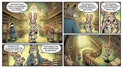Barnaby Buttonwood, a young rabbit with spectacles slipping down his nose, nervously adjusted his graduation gown. He glanced around at his classmates, each…