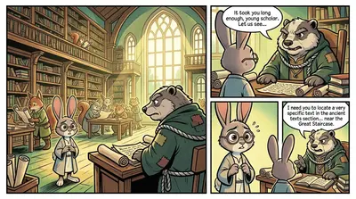 "Barnaby!" called a gruff voice. Professor Thistlewick, a badger with a perpetually furrowed brow, beckoned him forward.