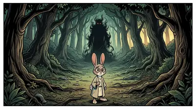 Barnaby felt the Dream Weaver's power probing his mind, dredging up his insecurities. He trembled. He was nothing but a small, insignificant rabbit.