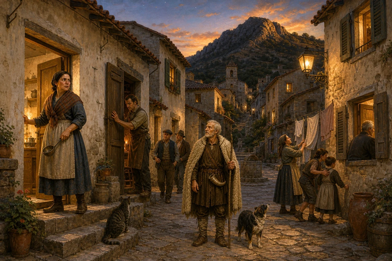 Down in the village they heard him. Every single person in that village heard him perfectly clearly, standing in their doorways in the blue evening with the… Down in the village they heard him. Every single person in that village heard him perfectly clearly, standing in their doorways in the blue evening with the…