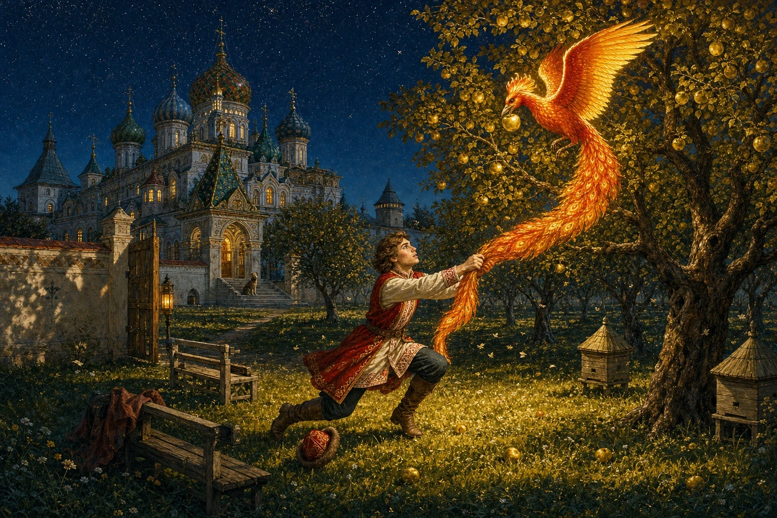 The Firebird — book cover — Wonder Tales The Firebird — book cover — Wonder Tales