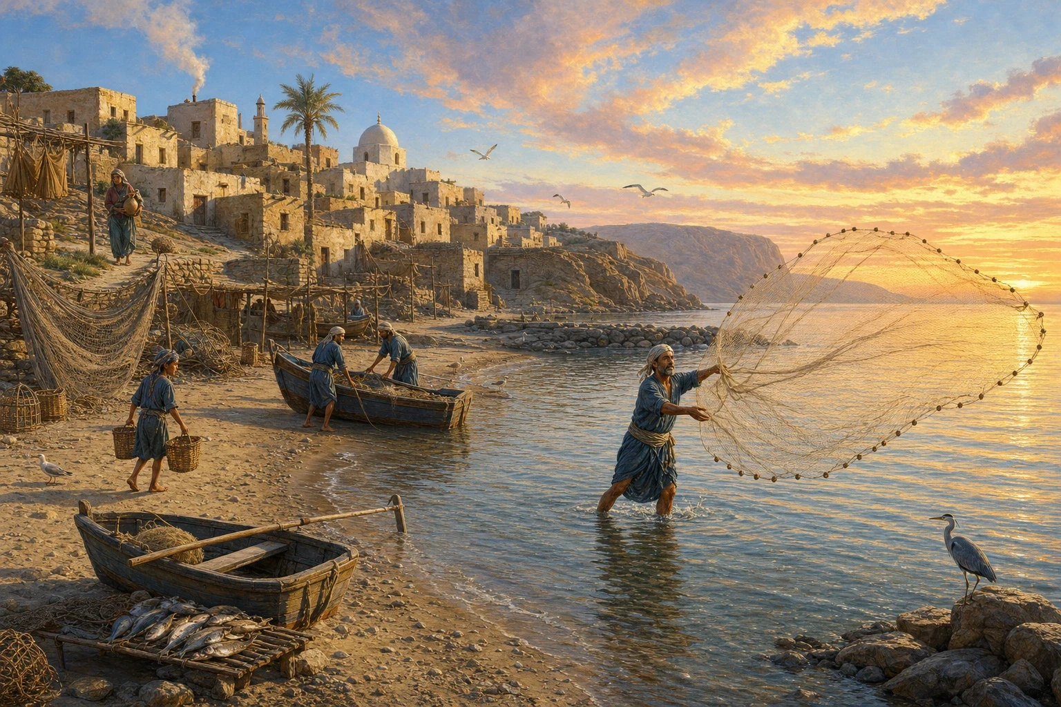 The Fisherman and the Genie — book cover — Wonder Tales