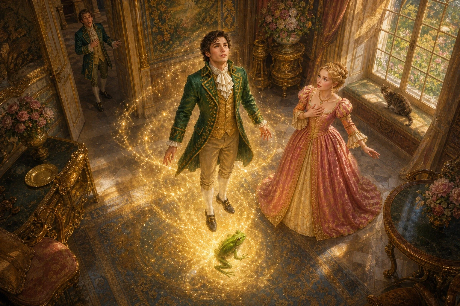 In the traditional telling, it was an act of kindness that broke the enchantment at last. When the little frog, tired from his long journey, asked only to be… In the traditional telling, it was an act of kindness that broke the enchantment at last. When the little frog, tired from his long journey, asked only to be…