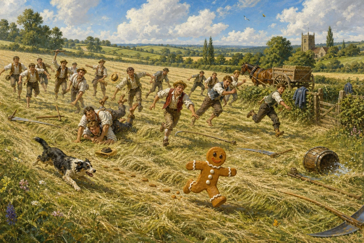 He went over a stile and straight across a hayfield where a whole line of mowers was working with their scythes, moving together down the field the way mowers… He went over a stile and straight across a hayfield where a whole line of mowers was working with their scythes, moving together down the field the way mowers…