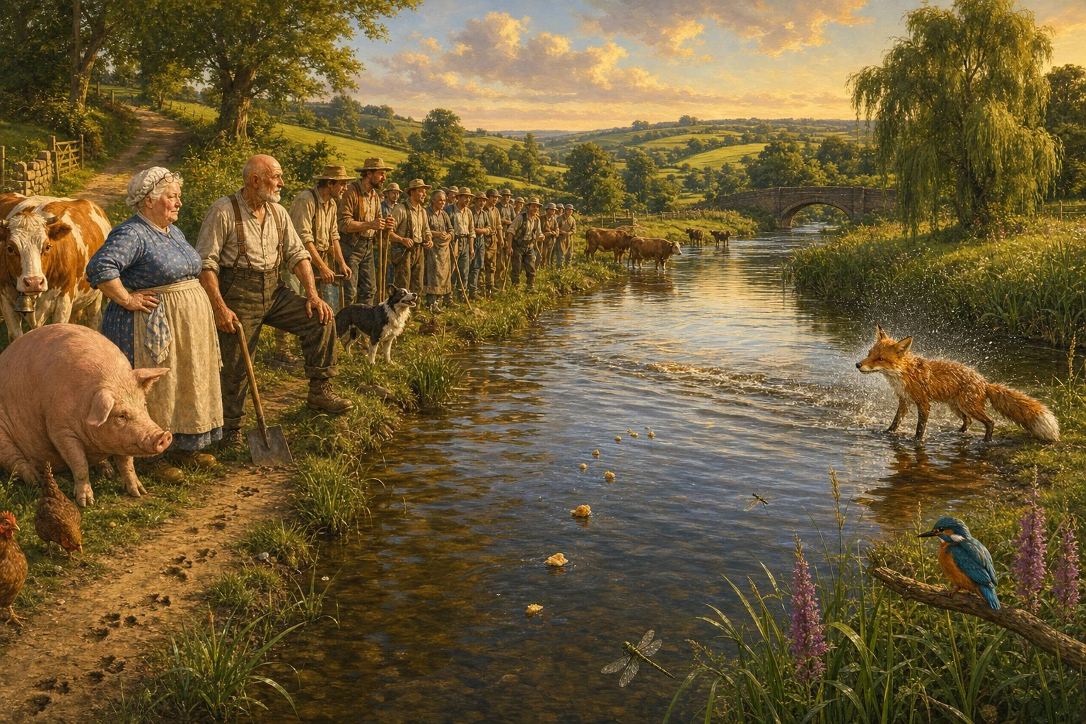 And the fox tossed up his head and snapped — and the gingerbread man said, in a surprised sort of voice, that he was a quarter gone. And the fox tossed up his head and snapped — and the gingerbread man said, in a surprised sort of voice, that he was a quarter gone.
