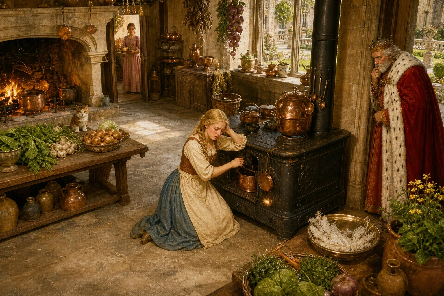 The old king, being wise, guessed that the goose-girl was bound by some promise never to tell a living soul her trouble. The old king, being wise, guessed that the goose-girl was bound by some promise never to tell a living soul her trouble.
