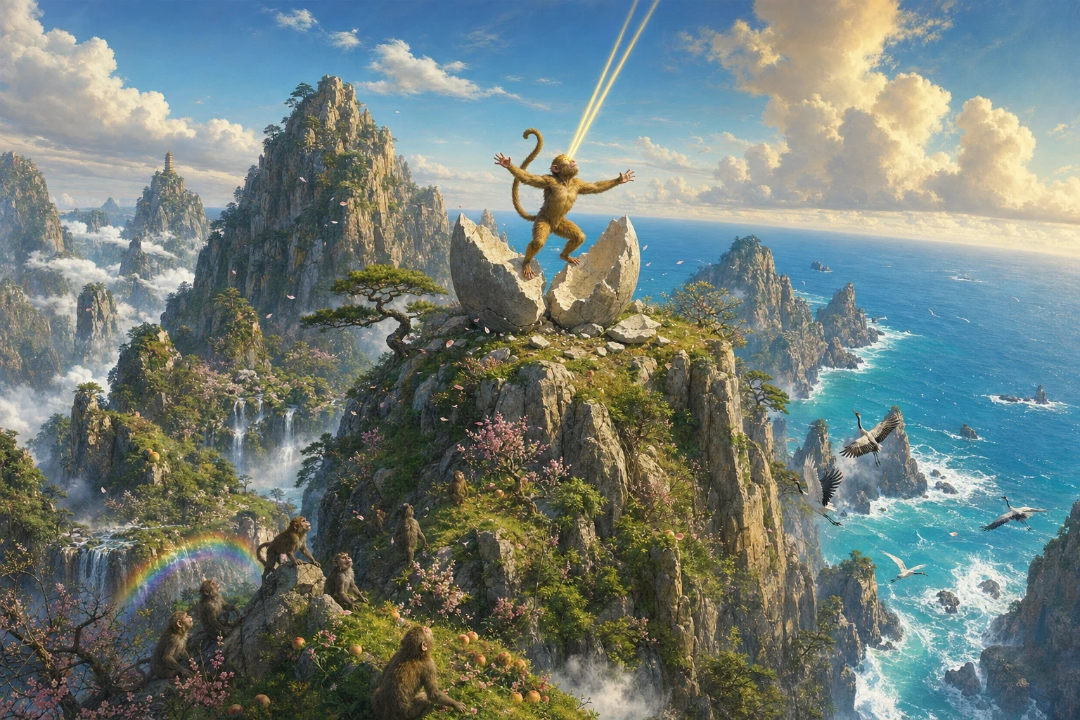 The Monkey King — book cover — Wonder Tales