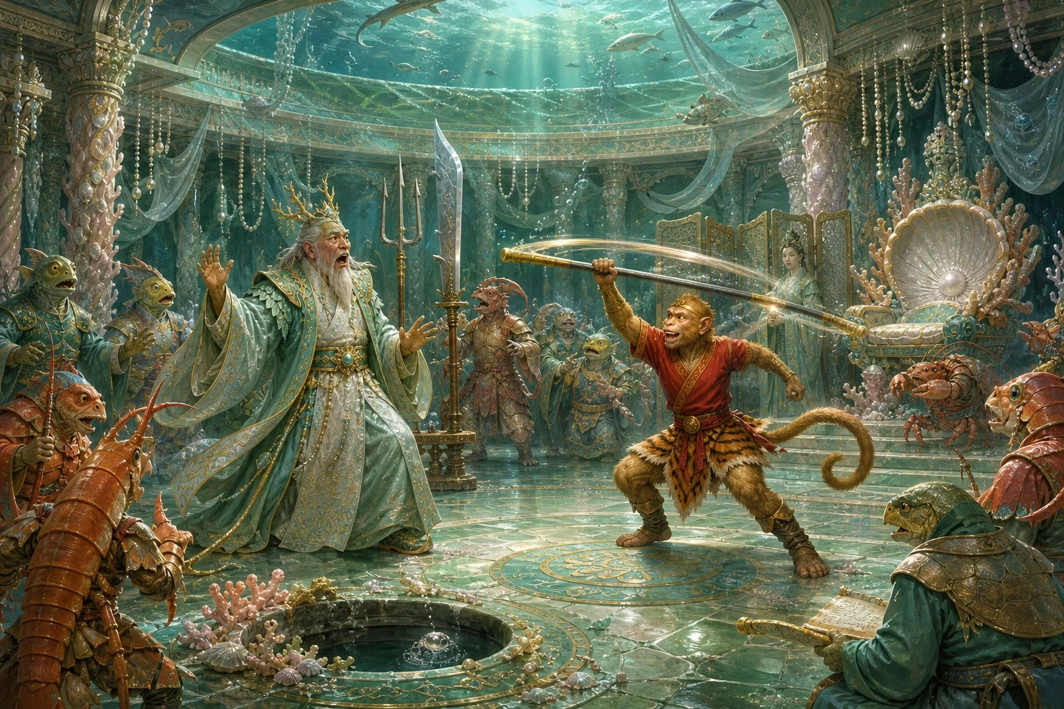 The Monkey King — page 4 illustration — Wonder Tales