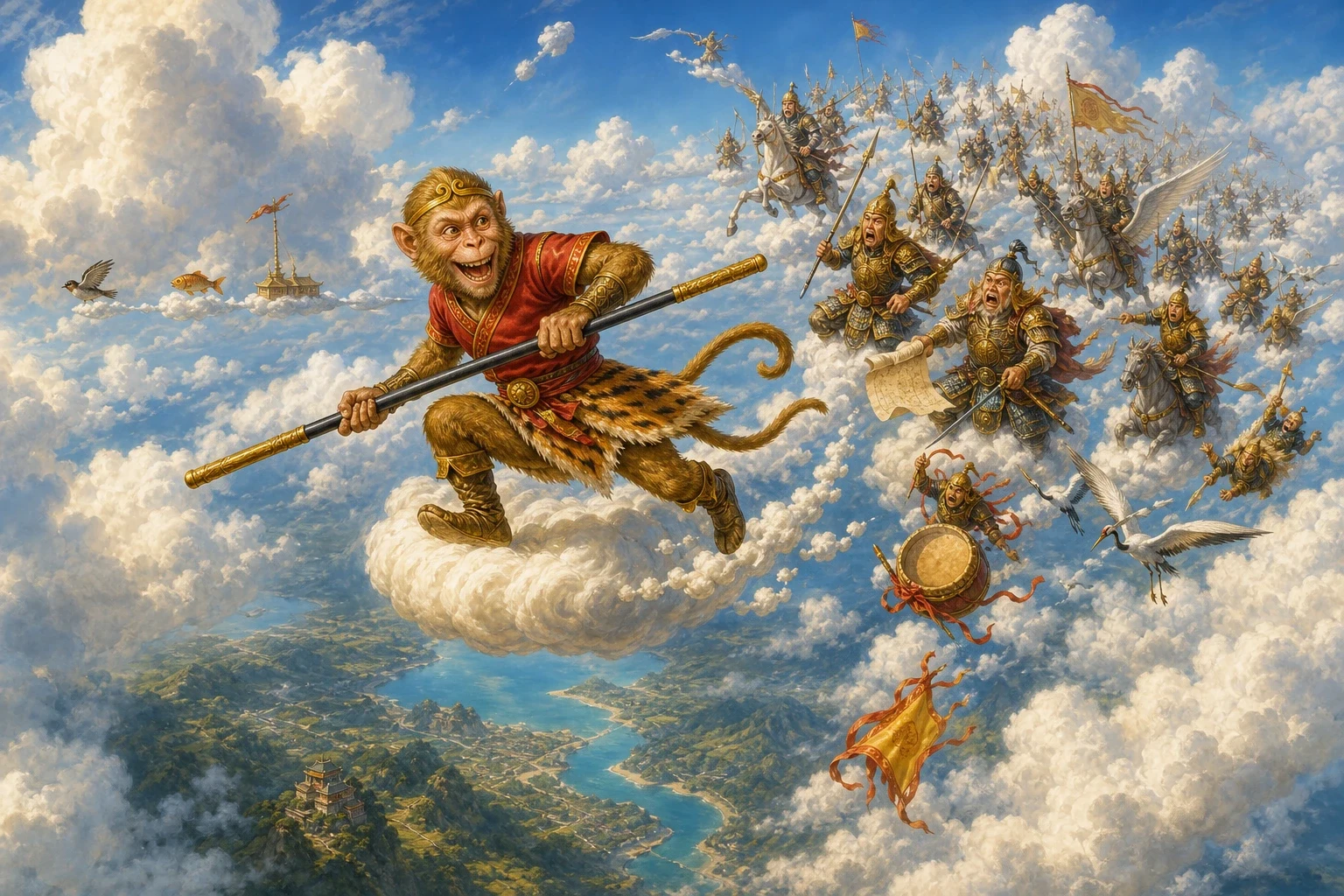 So Heaven sent its armies after him, and that did not work either. He fought the heavenly host at his own front gate and ran rings round them; he turned himself…