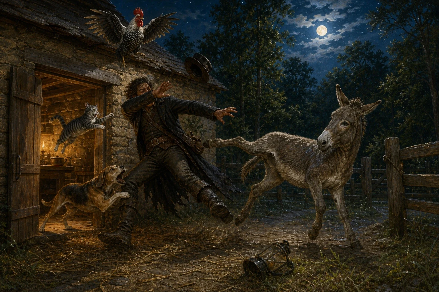 The Musicians of Bremen — book cover — Wonder Tales The Musicians of Bremen — book cover — Wonder Tales