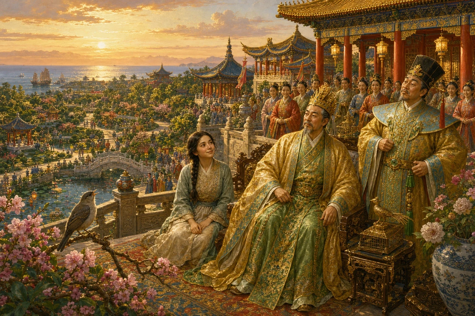 And so the emperor was well again, and the whole empire rejoiced. But the emperor was changed — for he had learned a lesson worth more than all his porcelain… And so the emperor was well again, and the whole empire rejoiced. But the emperor was changed — for he had learned a lesson worth more than all his porcelain…