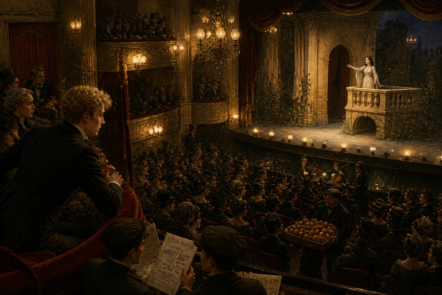 Dorian had taken to visiting a small, shabby theatre in a poor part of London, drawn back again and again by one actress.
