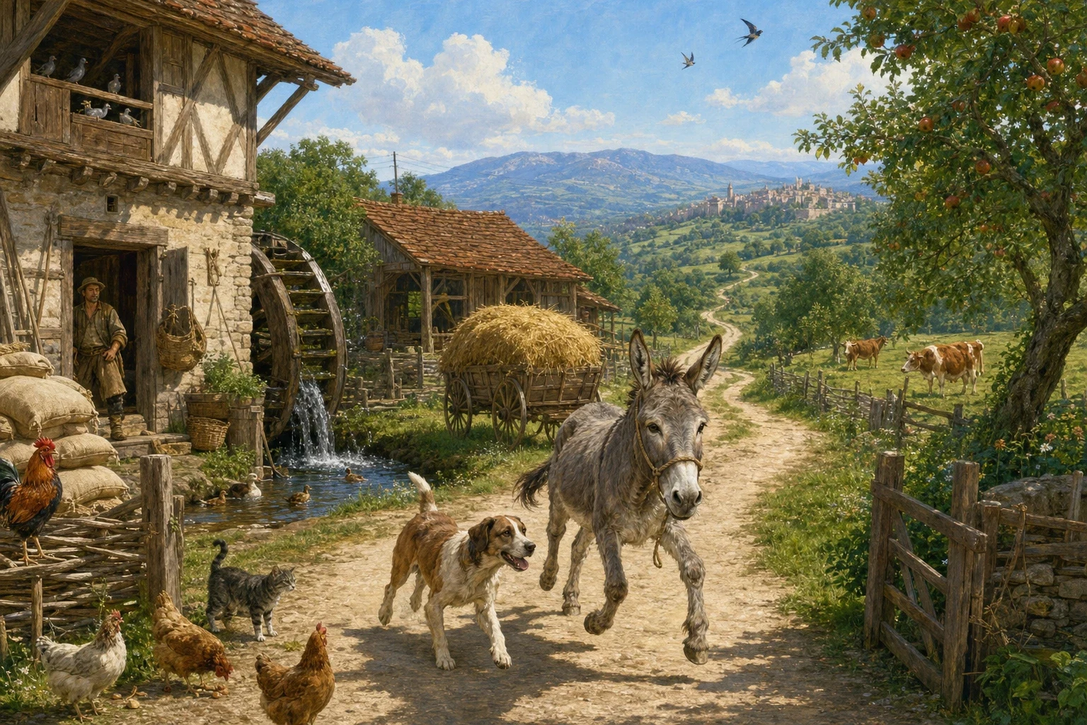 The Town Musicians of Bremen — book cover — Wonder Tales The Town Musicians of Bremen — book cover — Wonder Tales