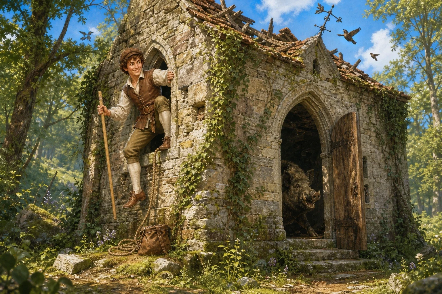 The Valiant Little Tailor — book cover — Wonder Tales The Valiant Little Tailor — book cover — Wonder Tales