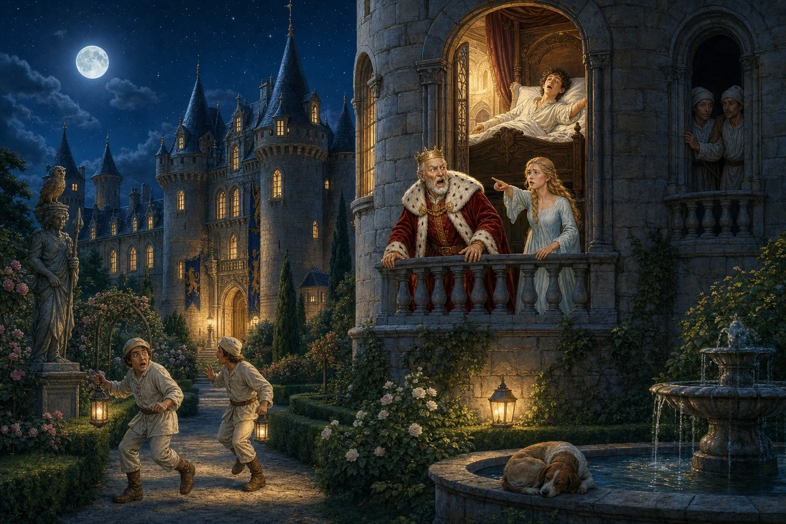 Having finished all three tasks, the tailor was given the king's daughter to marry and a share of the throne beside her, exactly as promised, and for a while… Having finished all three tasks, the tailor was given the king's daughter to marry and a share of the throne beside her, exactly as promised, and for a while…