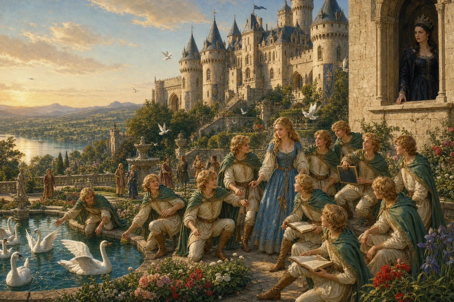 The Wild Swans — book cover — Wonder Tales