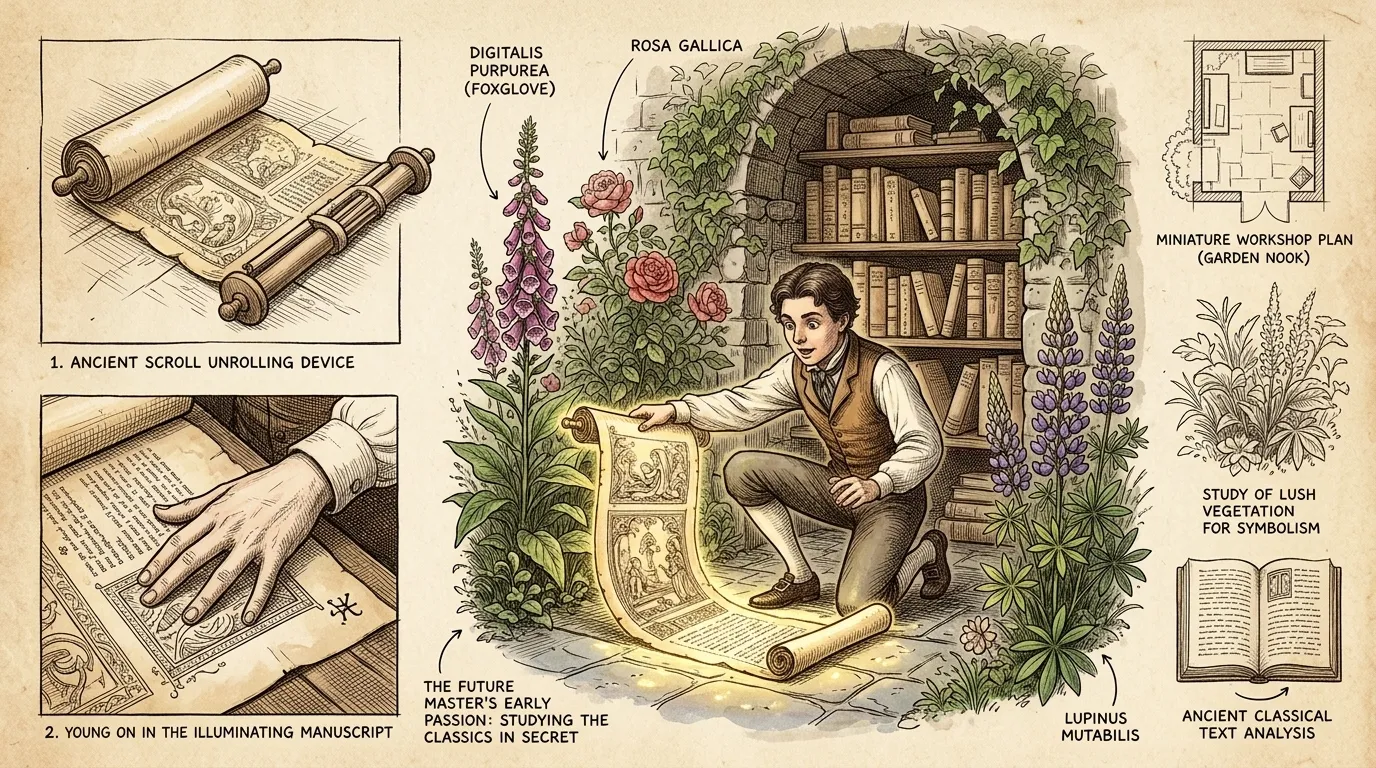 Young Ingres lived in the idyllic miniature society living within a garden. His garden home was lush with flowers, each blossom towering over the tiny beings… Young Ingres lived in the idyllic miniature society living within a garden. His garden home was lush with flowers, each blossom towering over the tiny beings…