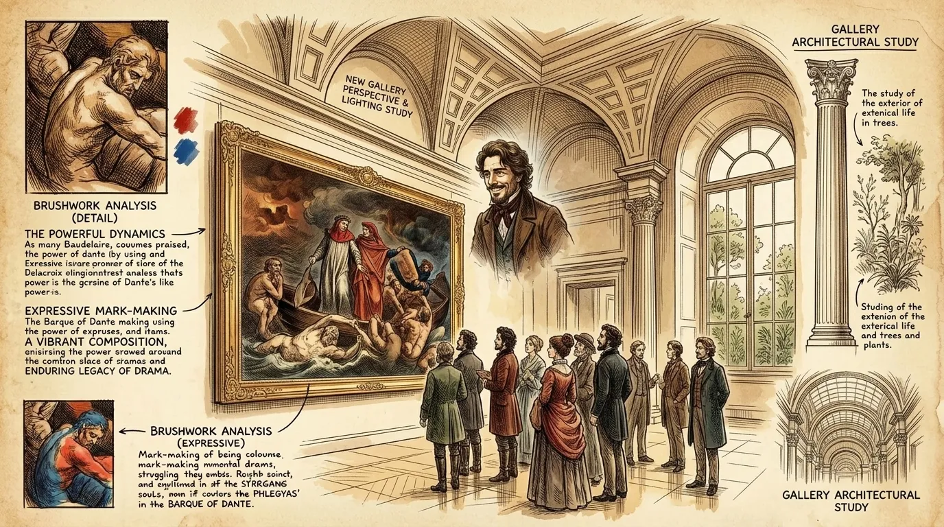 Today, "The Barque of Dante" hangs proudly in the Louvre Museum, a testament to Delacroix's enduring vision. It continues to inspire artists and captivate…