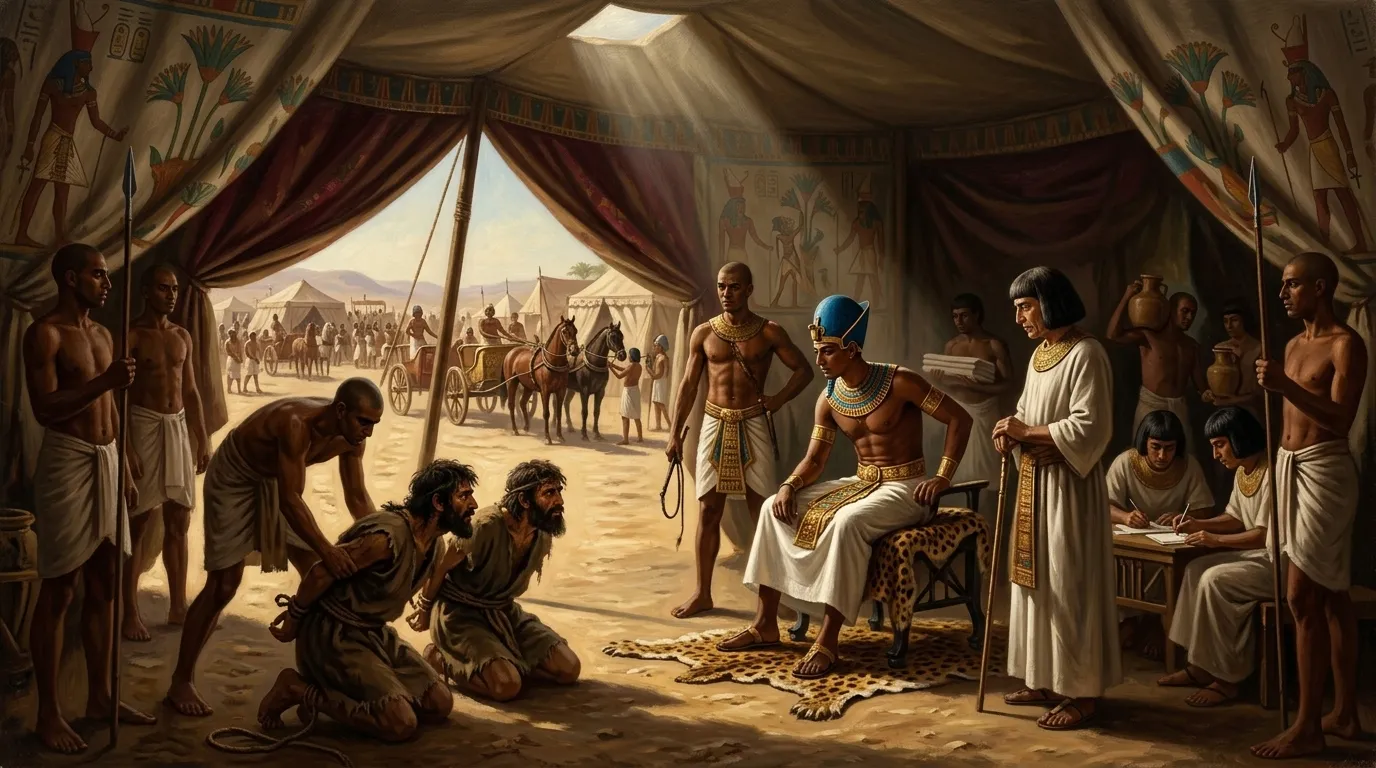 Three days before the battle, in the royal encampment near Shabtuna.
