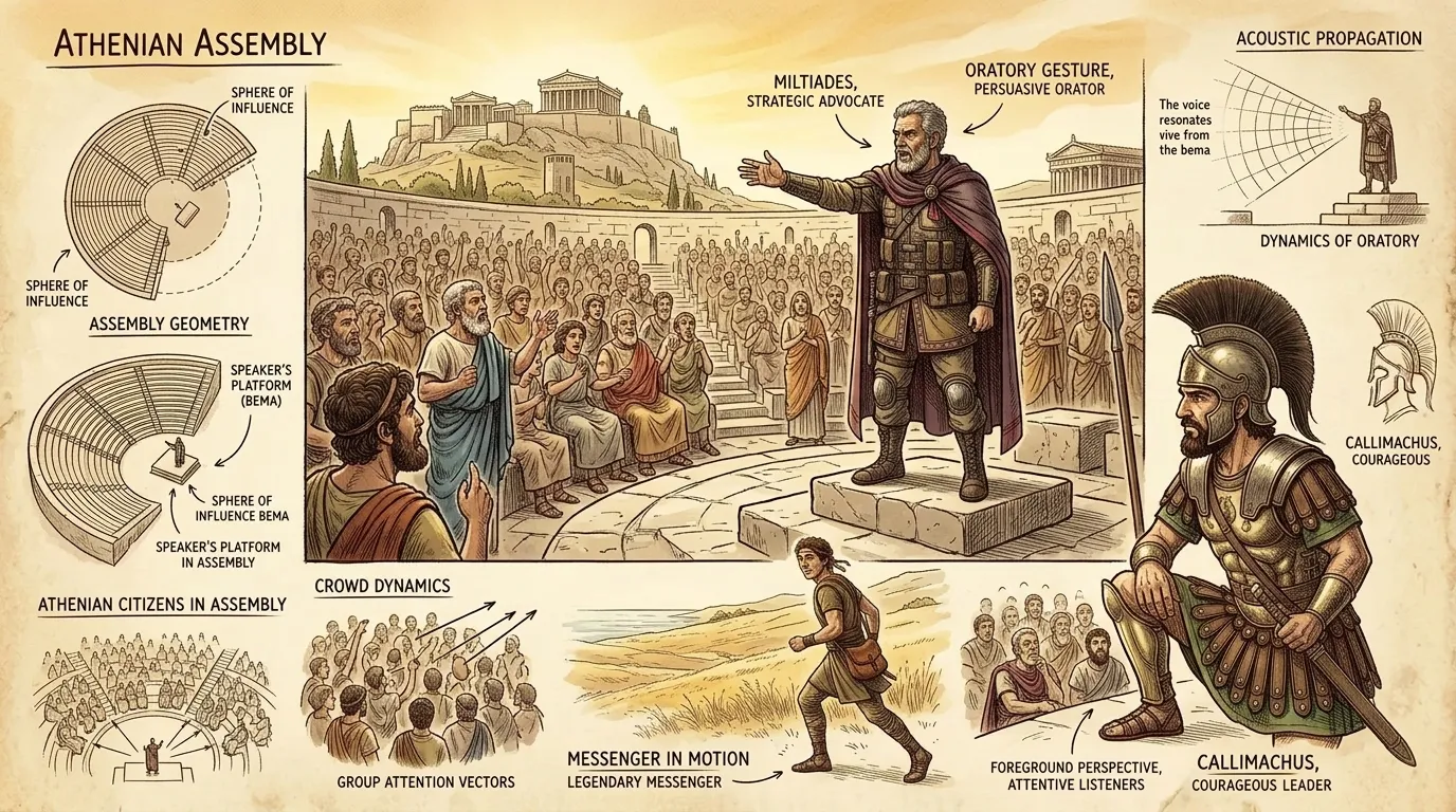 Miltiades, now in exile in Athens, recounted tales of Persian arrogance from his time governing the Thracian Chersonese. Miltiades, now in exile in Athens, recounted tales of Persian arrogance from his time governing the Thracian Chersonese.