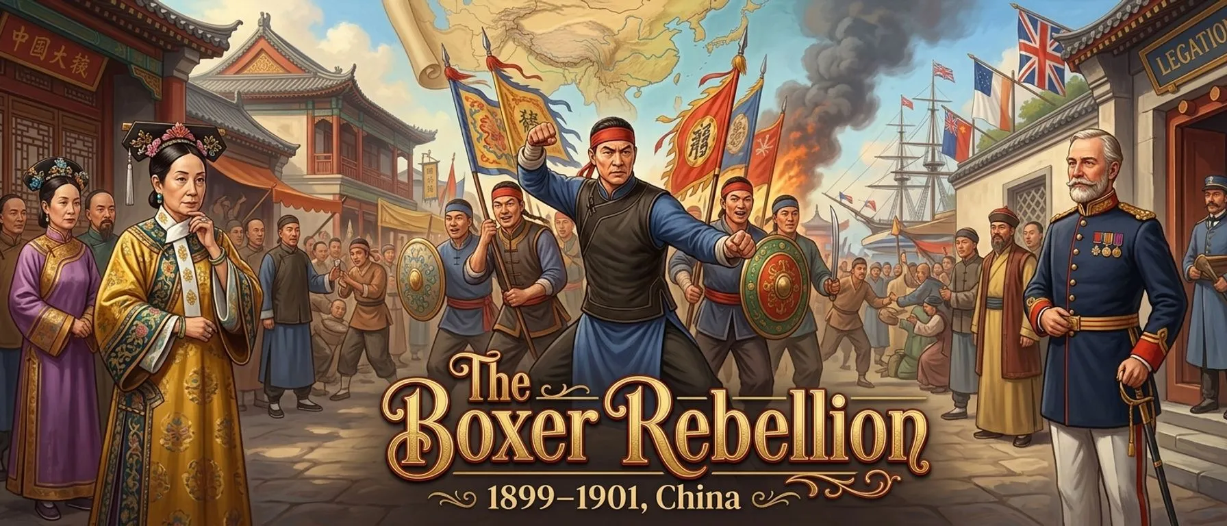 义和团运动 (1899–1901, 中国) — 图书封面 — Wonder History