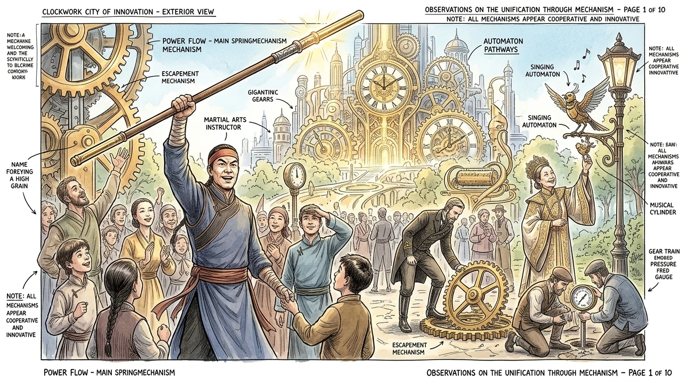 Das Chanten wurde lauter, als die Menge vorwärts drängte. Zhao Sanduo hob sein Schwert hoch über seinen Kopf, das Metall glitzerte im Feuerschein. Das Chanten wurde lauter, als die Menge vorwärts drängte. Zhao Sanduo hob sein Schwert hoch über seinen Kopf, das Metall glitzerte im Feuerschein.