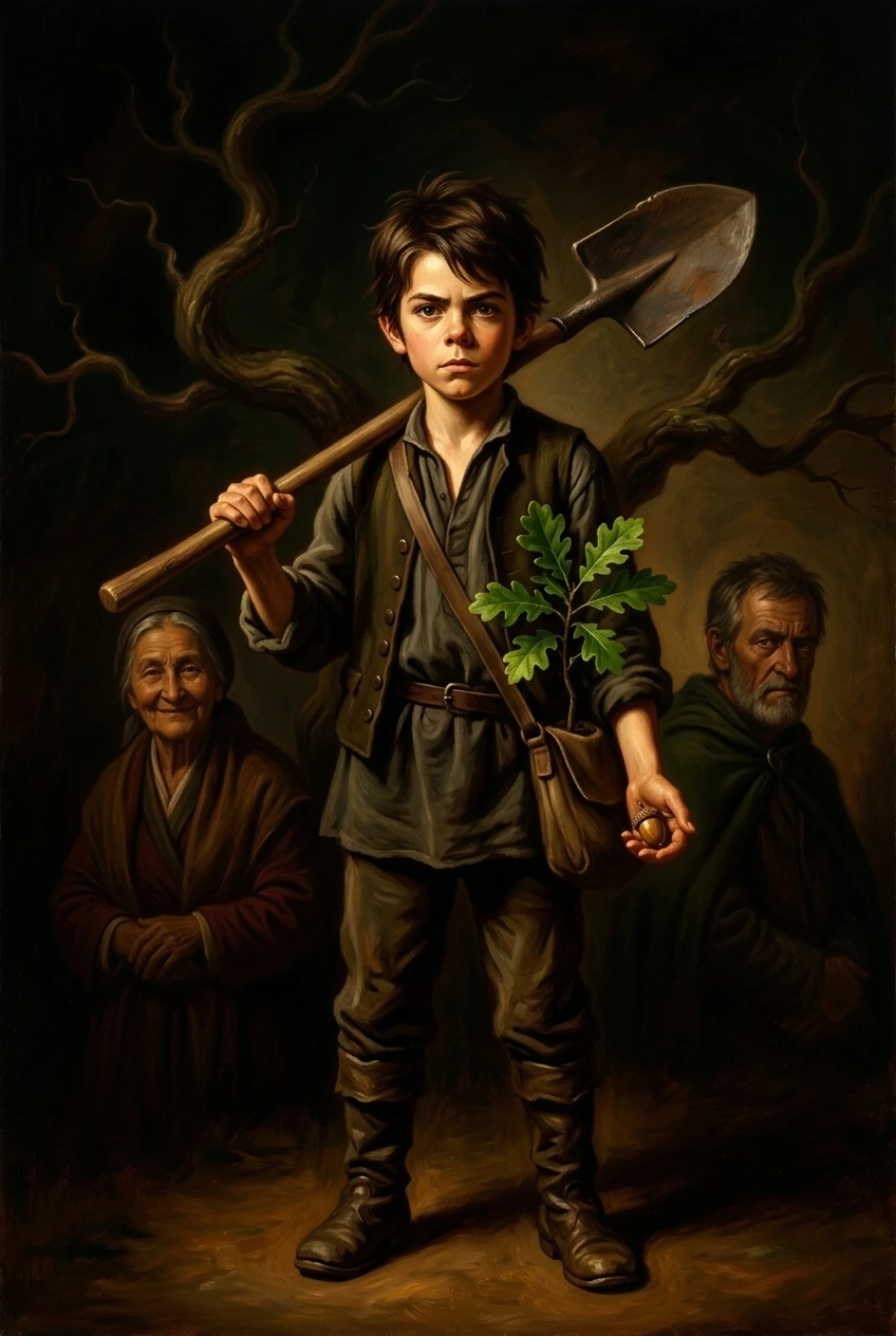 种树的男孩 — 图书封面 — Wonder Books