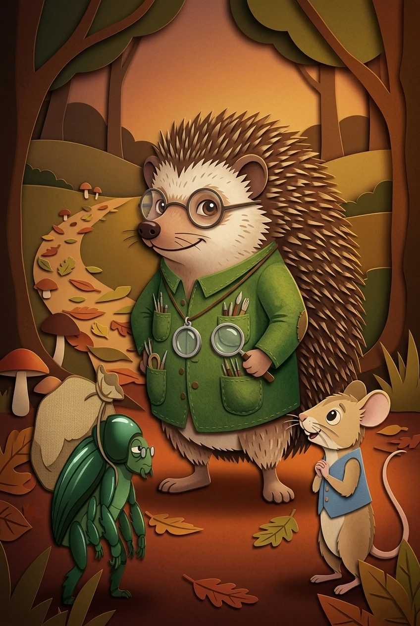 勇敢的小刺猬 — 图书封面 — Wonder Books