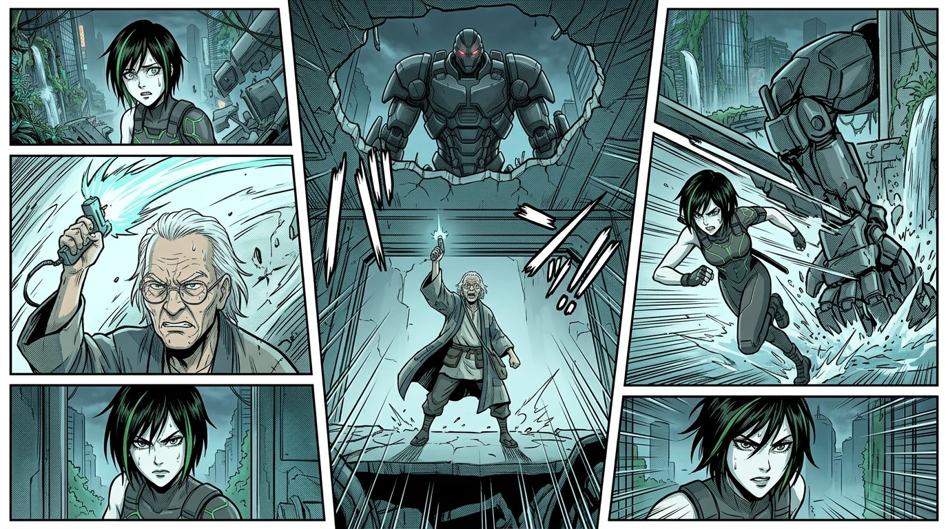 The Code Rebellion — page 14 illustration — Wonder Comics The Code Rebellion — page 14 illustration — Wonder Comics