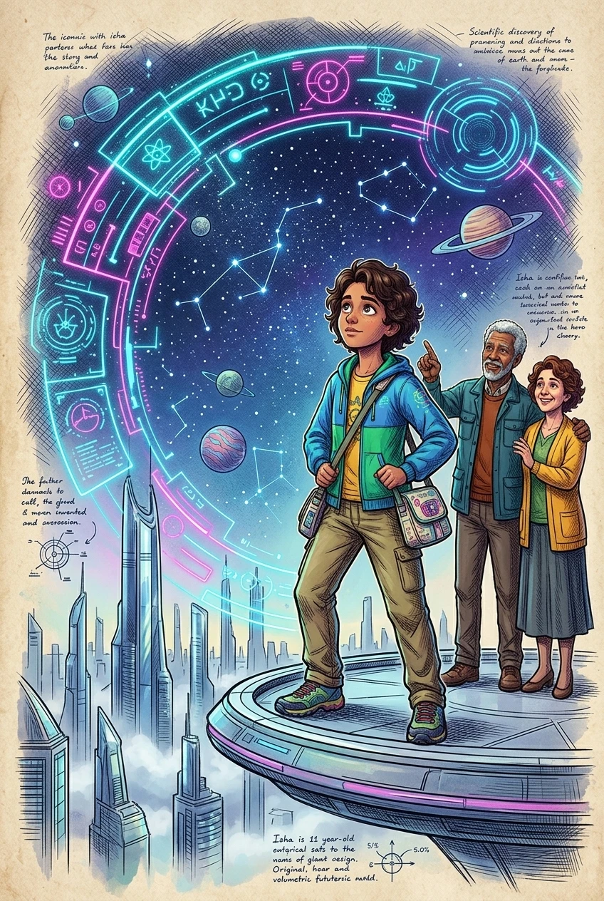 Die Verbindung zwischen Weltraum und Erde — Buchcover — Wonder Science