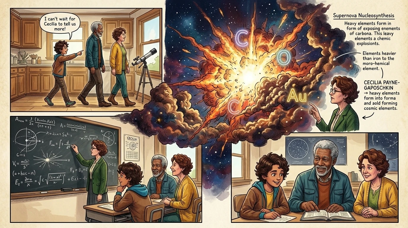 But Cecilia was right, and her discovery unlocked one of the universe's biggest secrets. If stars are mostly hydrogen, then the heavier elements—like carbon… But Cecilia was right, and her discovery unlocked one of the universe's biggest secrets. If stars are mostly hydrogen, then the heavier elements—like carbon…