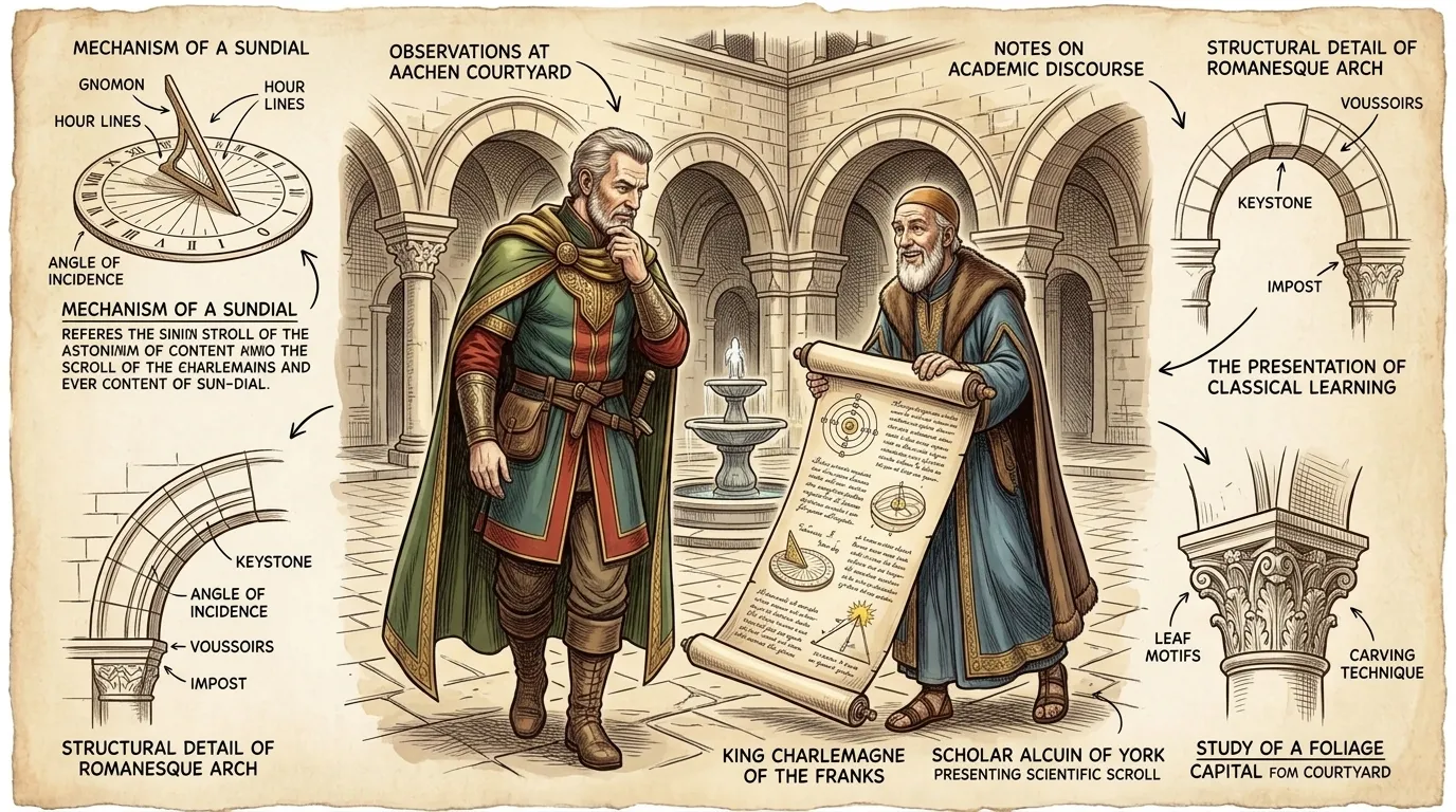 Years before the coronation, Charlemagne had established his court at Aachen, a center of power and learning. Alcuin of York, a Northumbrian scholar invited to…
