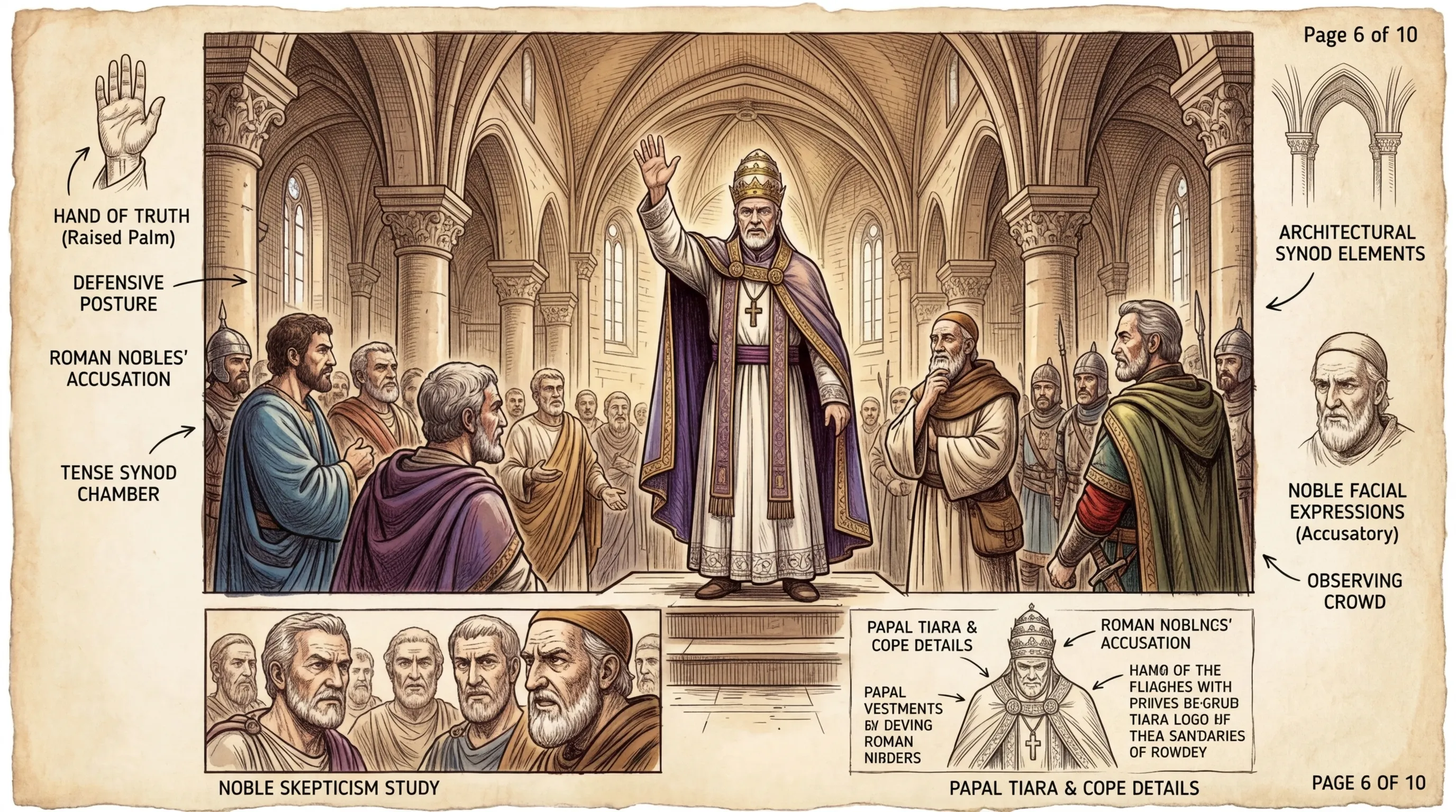 Upon arriving in Rome, Charlemagne convened a synod to investigate the accusations against Pope Leo III. Leo, however, declared that as Pope, he could only be…