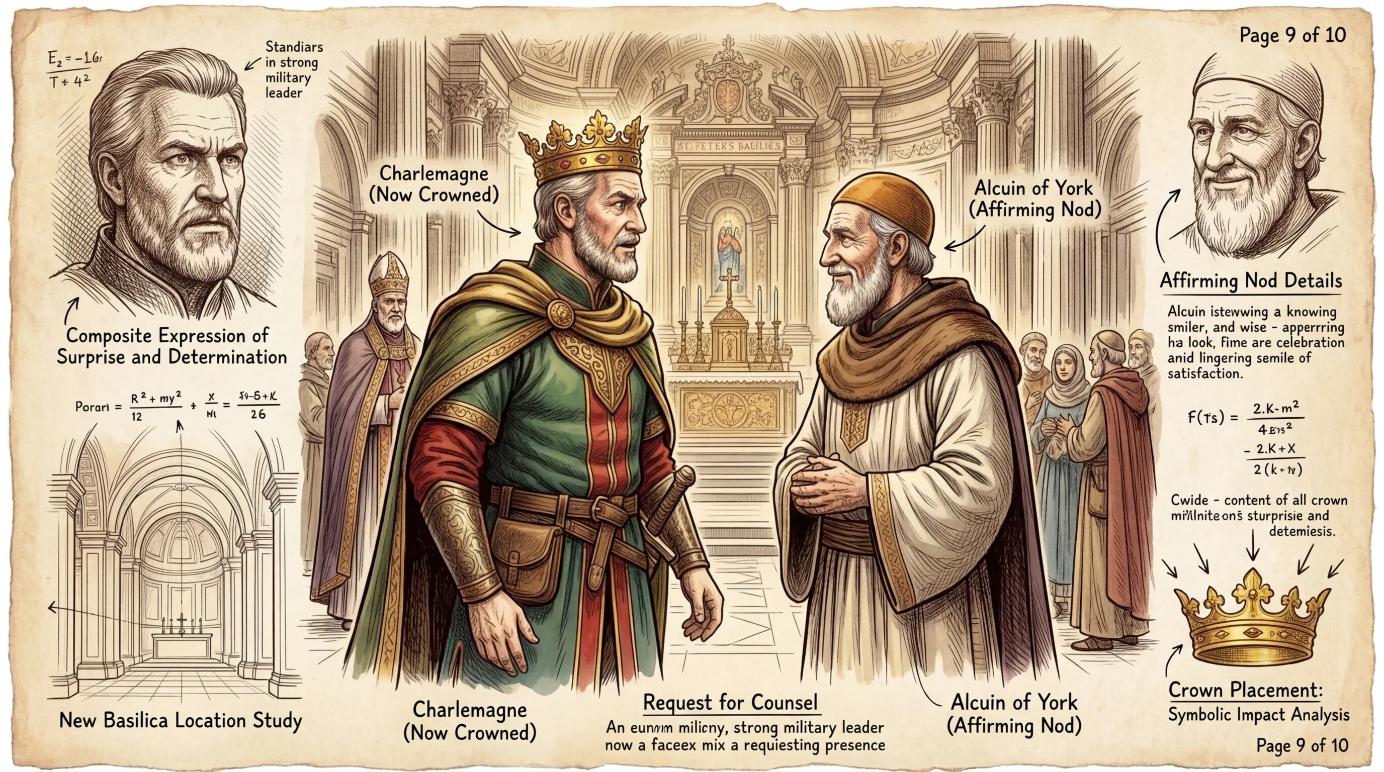 Charlemagne, now Emperor, stood tall, his expression a mixture of surprise and determination. He understood the weight of the title and the responsibilities it…