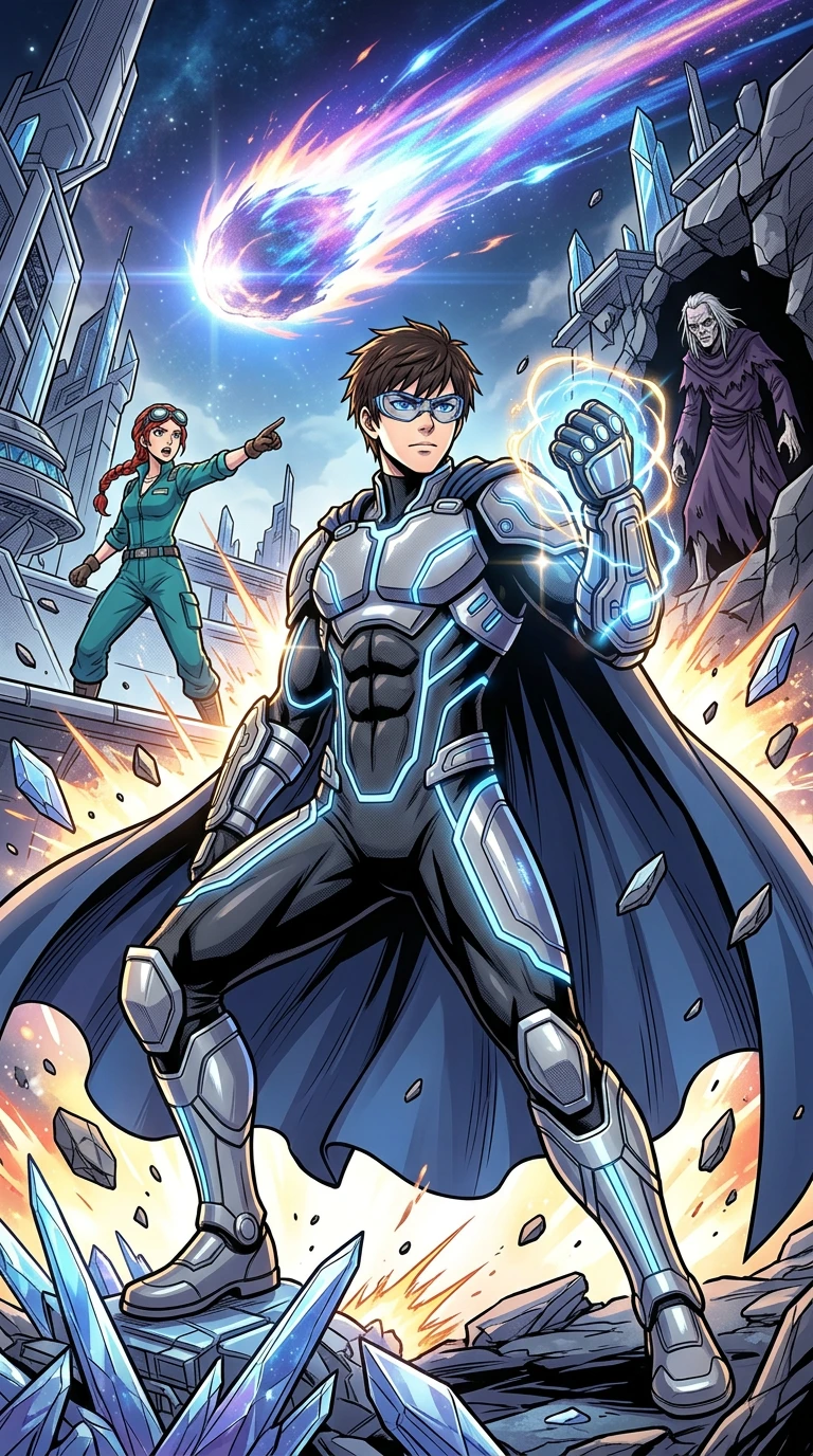 勇敢的披风与彗星 — 图书封面 — Wonder Books