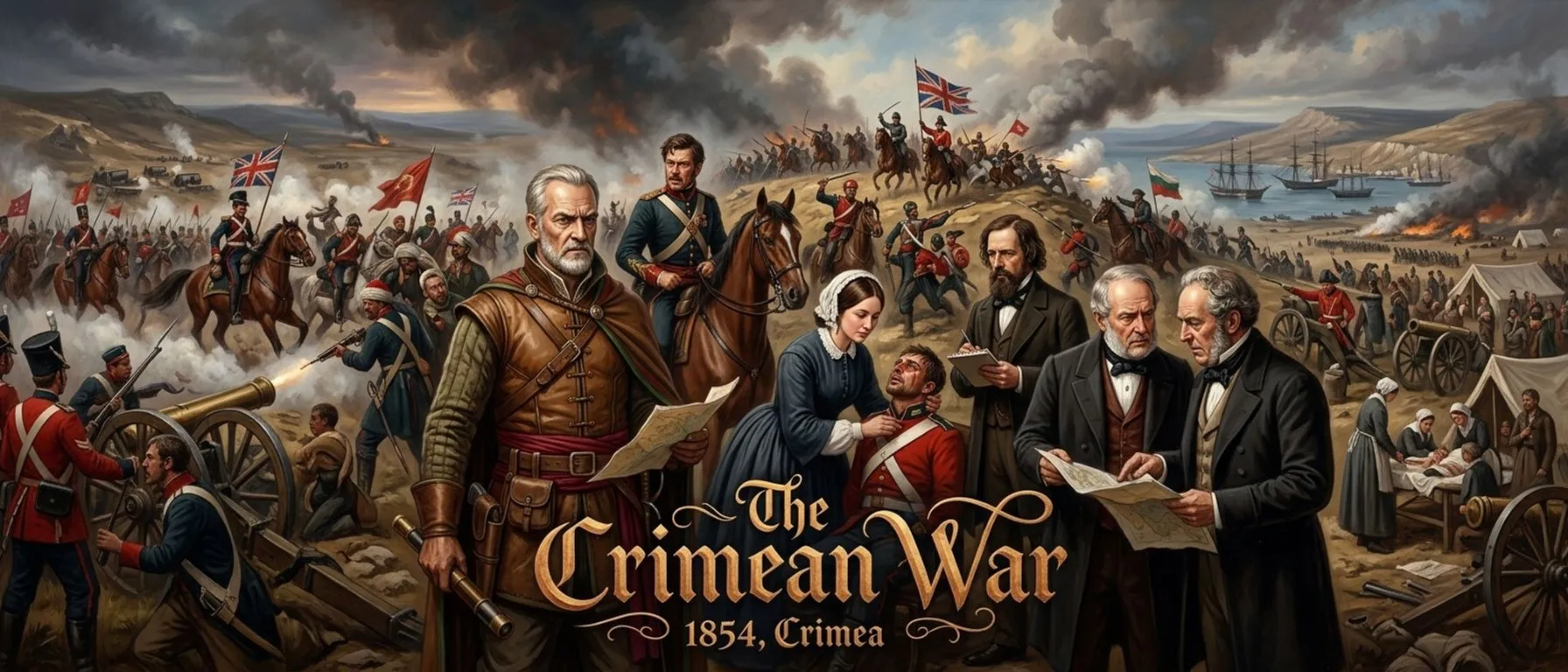 克里米亚战争：乌克兰的冲突 (1854) — 图书封面 — Wonder History