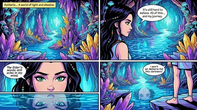 Lyra, de apenas dieciséis años, estaba de pie a la orilla del río, sus pies descalzos acariciando el agua fresca. Su mirada, normalmente llena de picardía…