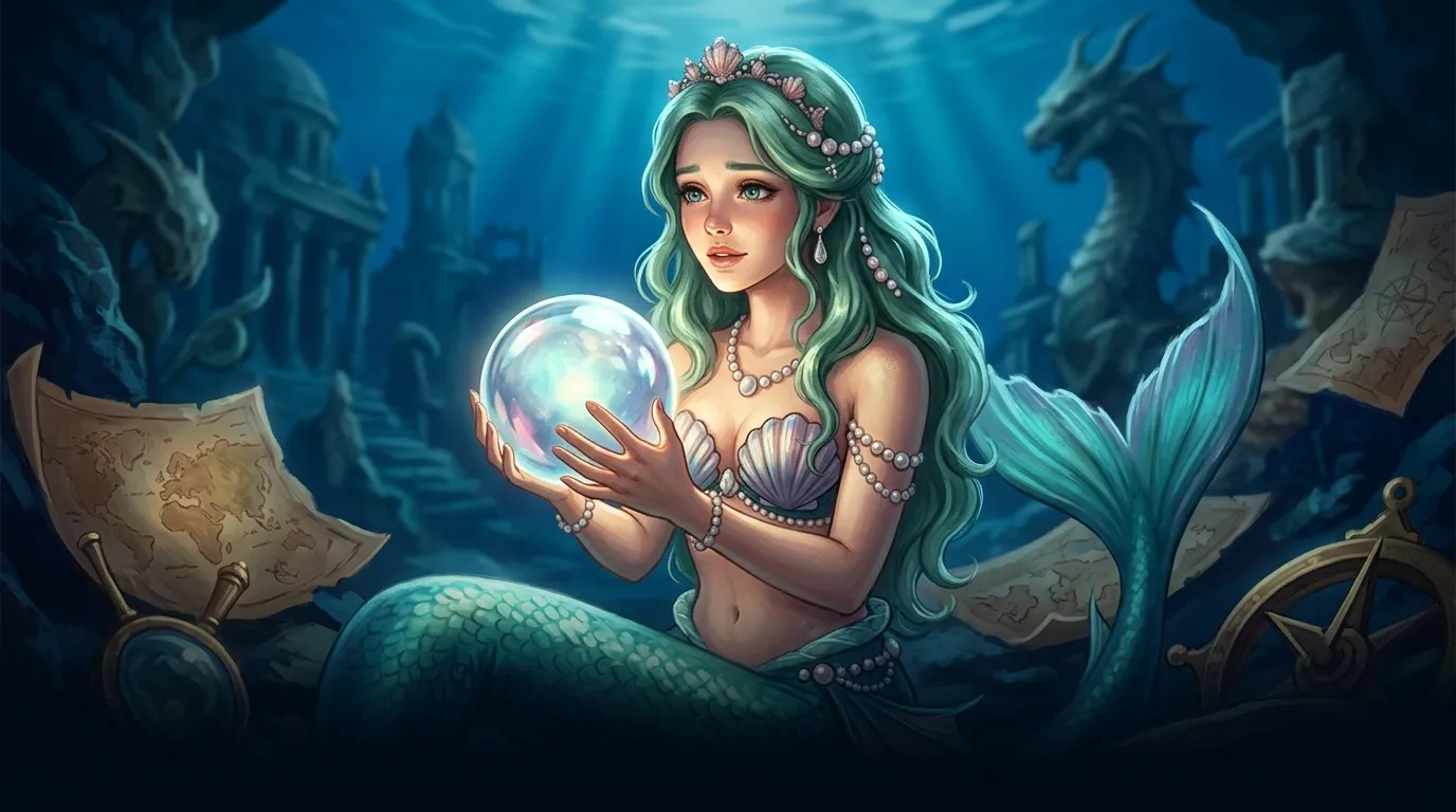 The Crystal Ball — 图书封面 — Wonder Tales