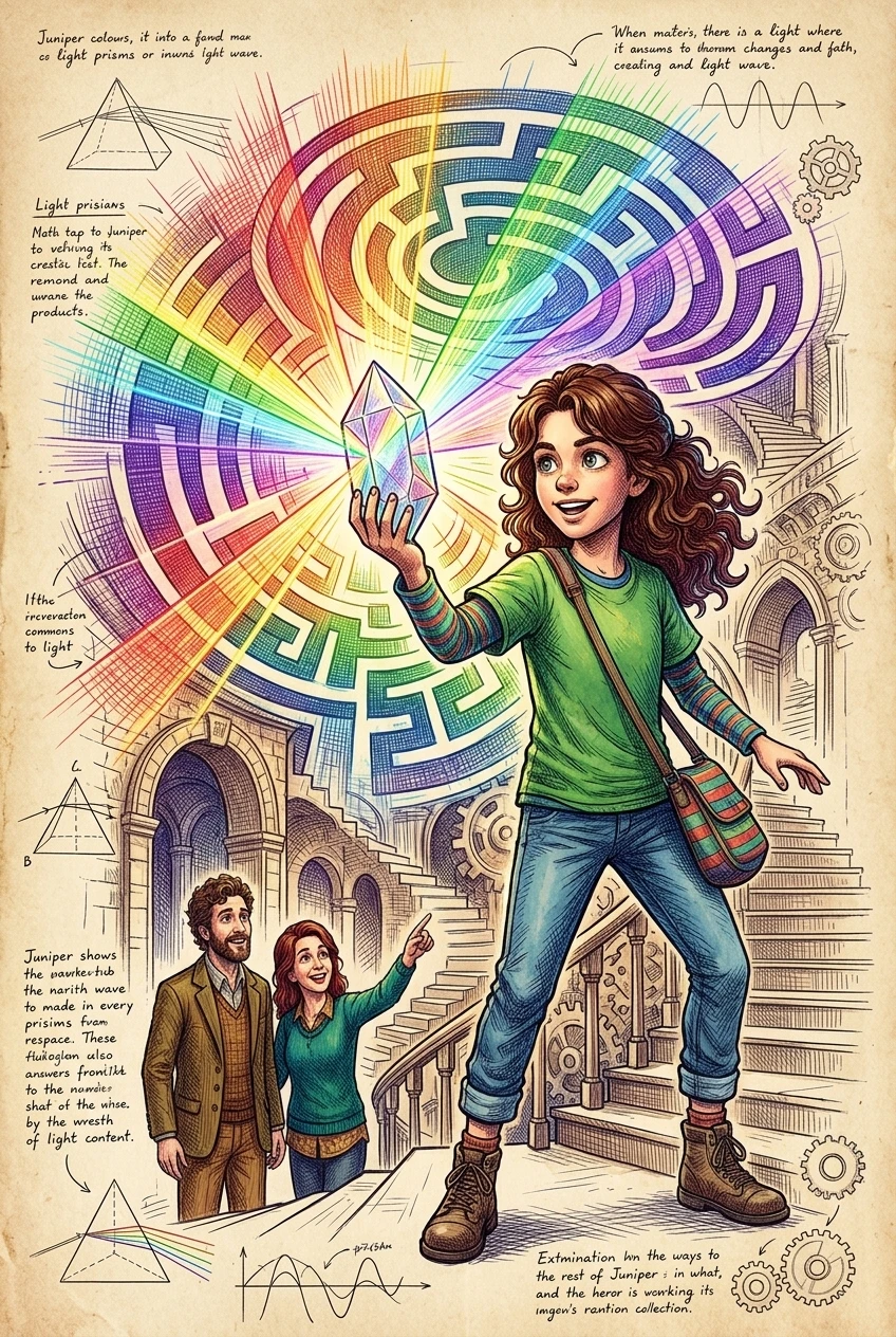 The Crystal's Labyrinthine Light Spectrum — обложка книги — Wonder Science