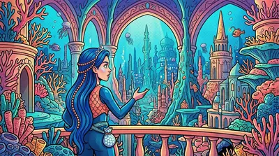 Anya, heir to the Aquarian throne, refused the stuffy formalities. She yearned for the thrill of discovery, the pull of the unknown. Anya, heir to the Aquarian throne, refused the stuffy formalities. She yearned for the thrill of discovery, the pull of the unknown.