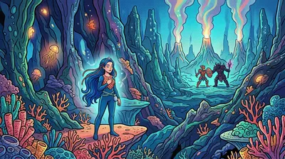 Anya saw her opening: Garthok was so consumed by rage, so lost in the Scepter's power, he was blind to the world around him. Anya saw her opening: Garthok was so consumed by rage, so lost in the Scepter's power, he was blind to the world around him.