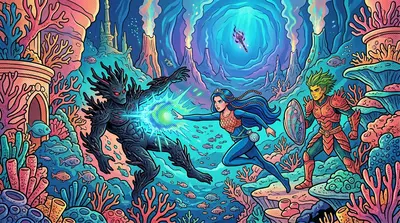 She moved like water, flowing around Garthok's clumsy attacks. Focusing all her energy on one precise point she struck with a force that vibrated with a strange… She moved like water, flowing around Garthok's clumsy attacks. Focusing all her energy on one precise point she struck with a force that vibrated with a strange…