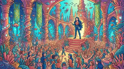 The Crystal Scepter — page 15 illustration — Wonder Books The Crystal Scepter — page 15 illustration — Wonder Books