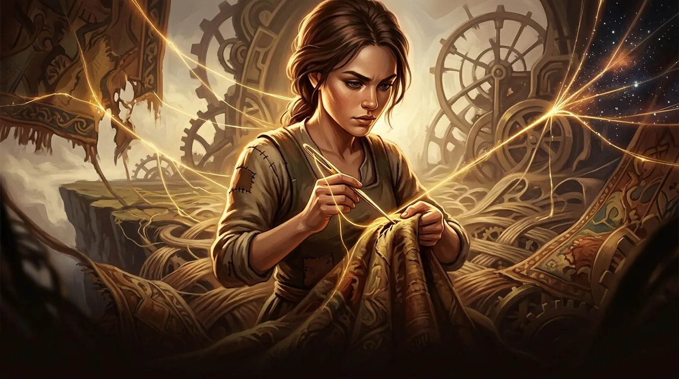 The Darning Needle — 图书封面 — Wonder Tales