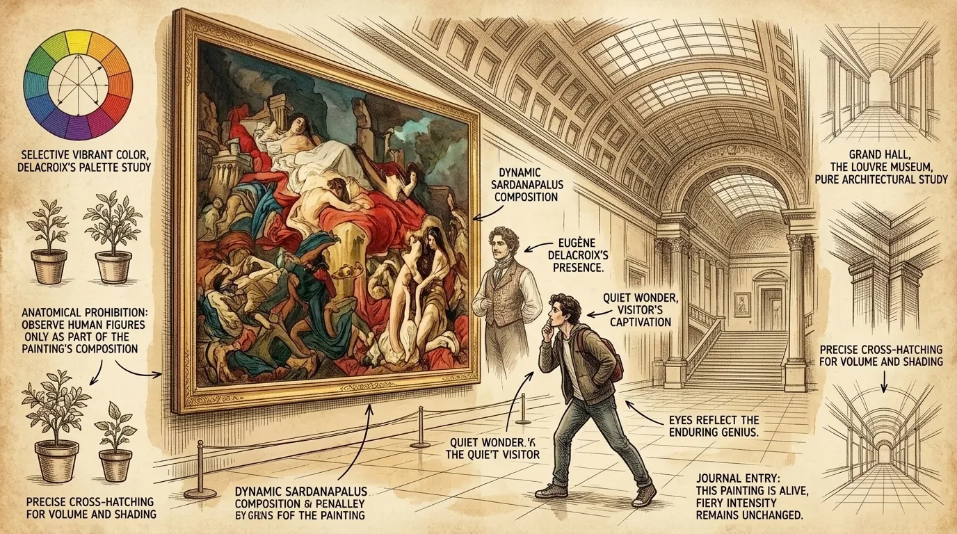 Today, 'The Death of Sardanapalus' hangs in the Louvre Museum, a testament to Delacroix's genius and the enduring power of Romanticism. Today, 'The Death of Sardanapalus' hangs in the Louvre Museum, a testament to Delacroix's genius and the enduring power of Romanticism.