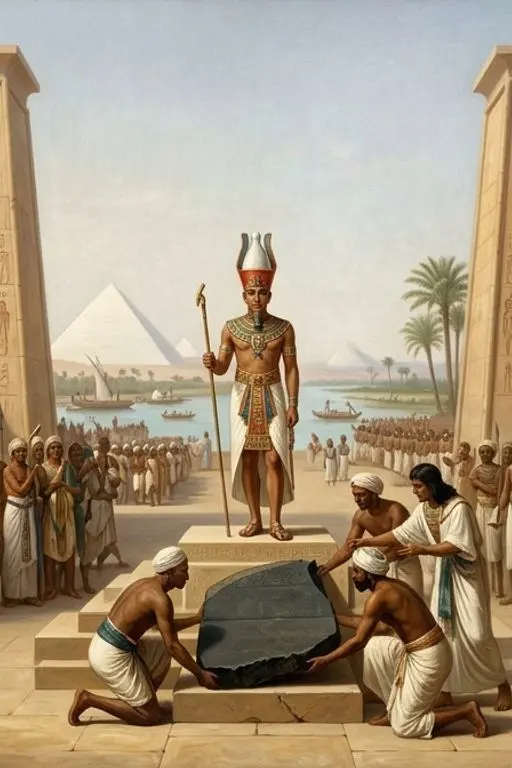 The Rosetta Stone — book cover — Wonder Egypt The Rosetta Stone — book cover — Wonder Egypt