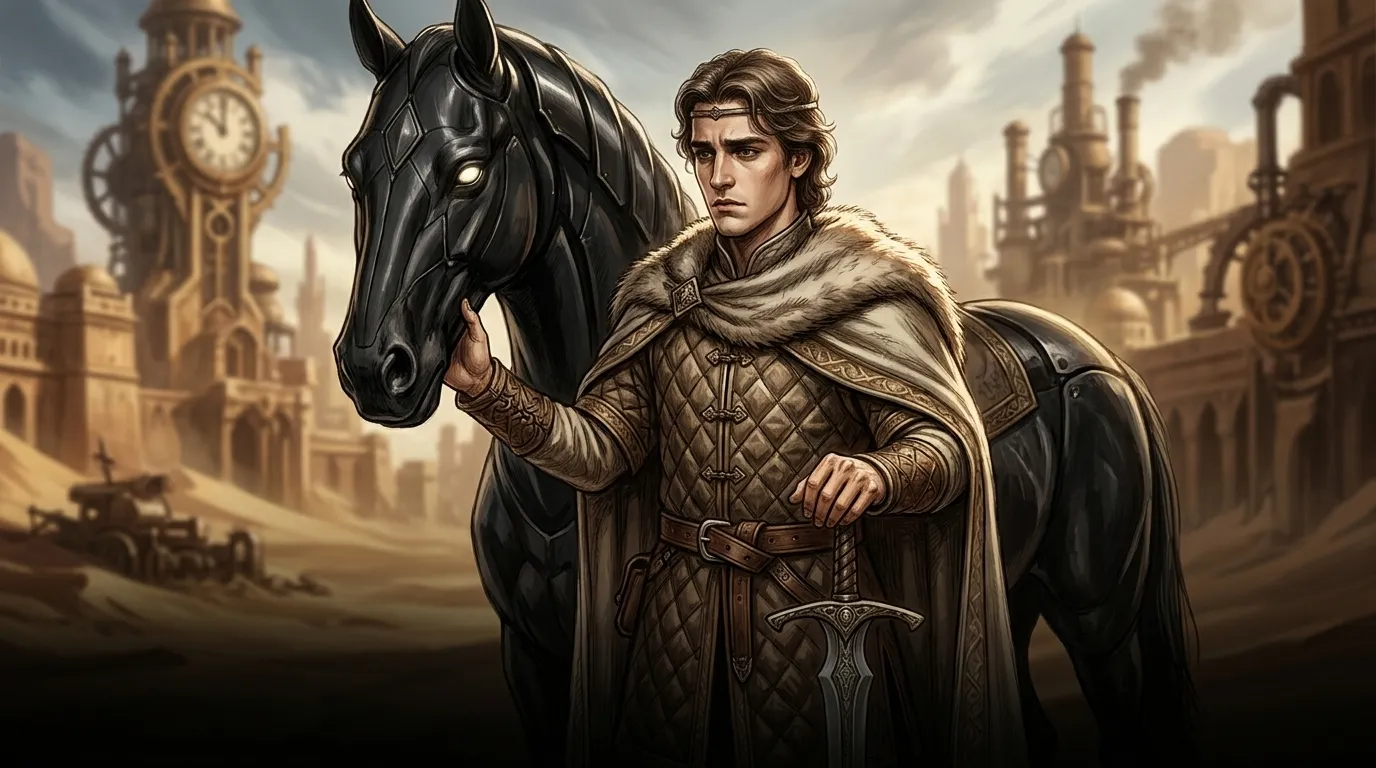 The Ebony Horse — 图书封面 — Wonder Tales