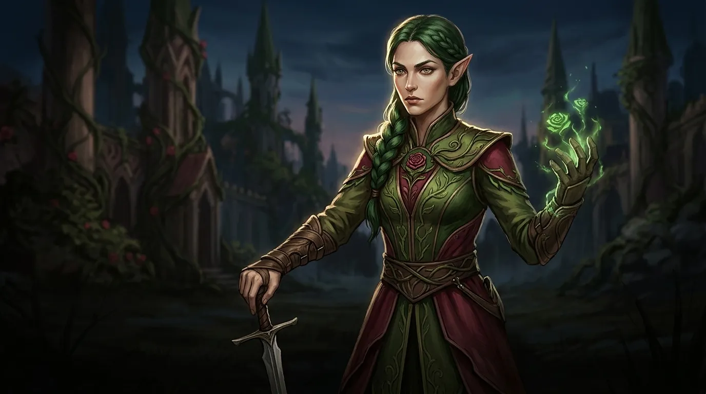 The Elf of the Rose — 图书封面 — Wonder Tales